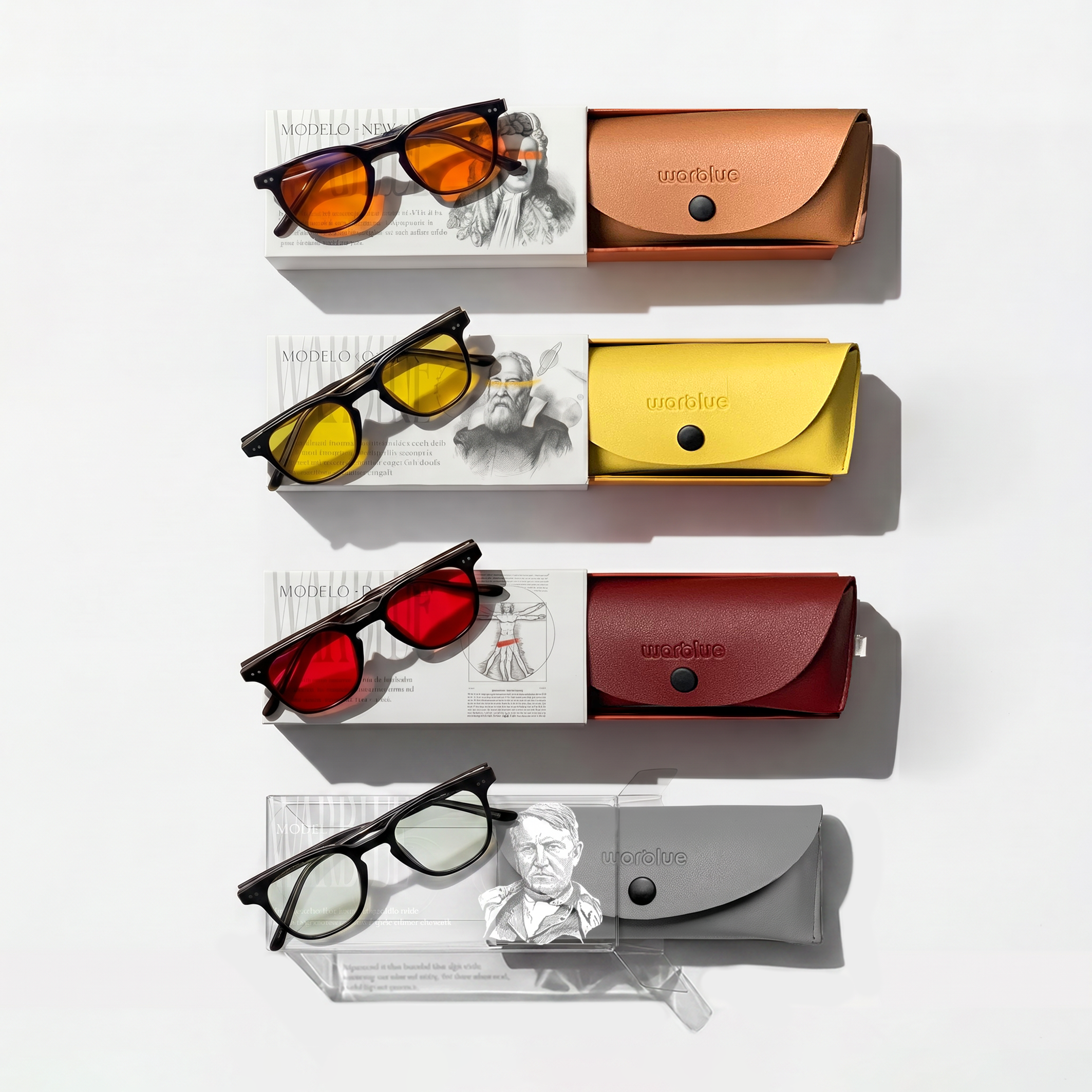 Zestaw Kompletny WARBLUE – 4 okulary