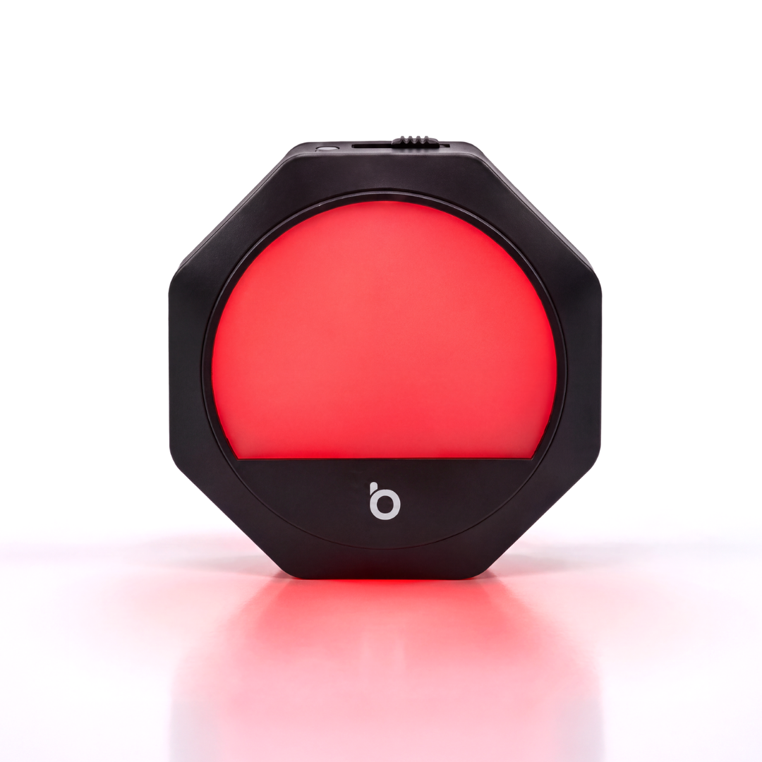 Plug-in Red Night Light – Black Frame