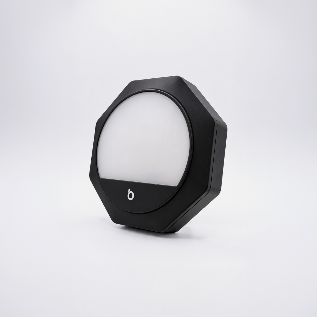 Plug-in Amber Night Light – Black Frame